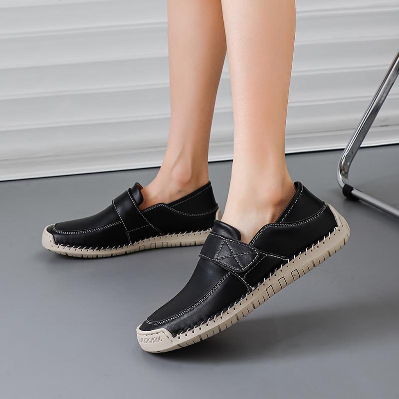 Women's Loafers Summer Pink Moccasins Casual Wide Head Purple Walking Shoes Plus Size