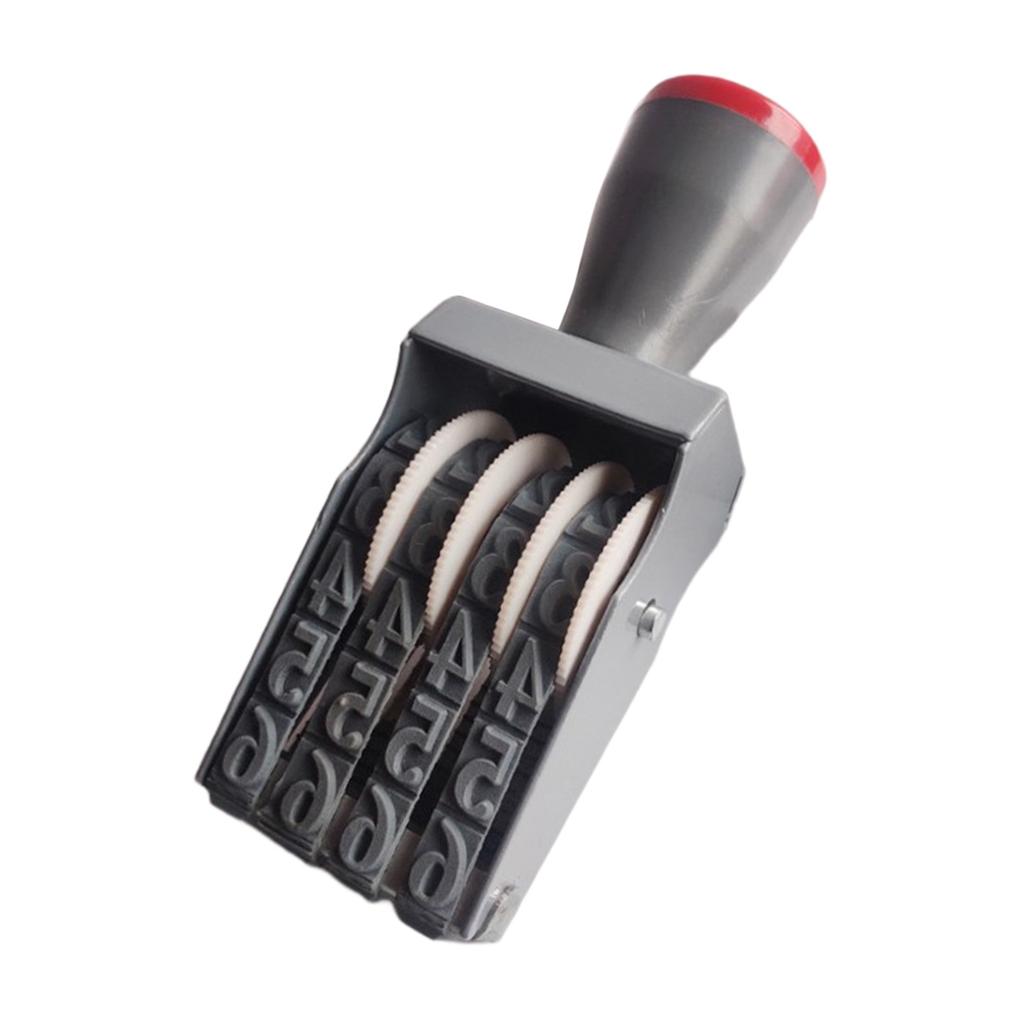 4/11/12 Digits Wheel Rubber Numbering Stamp Number Digital Rolling Date Stamp for Office DIY Craft Card Making Date Planner