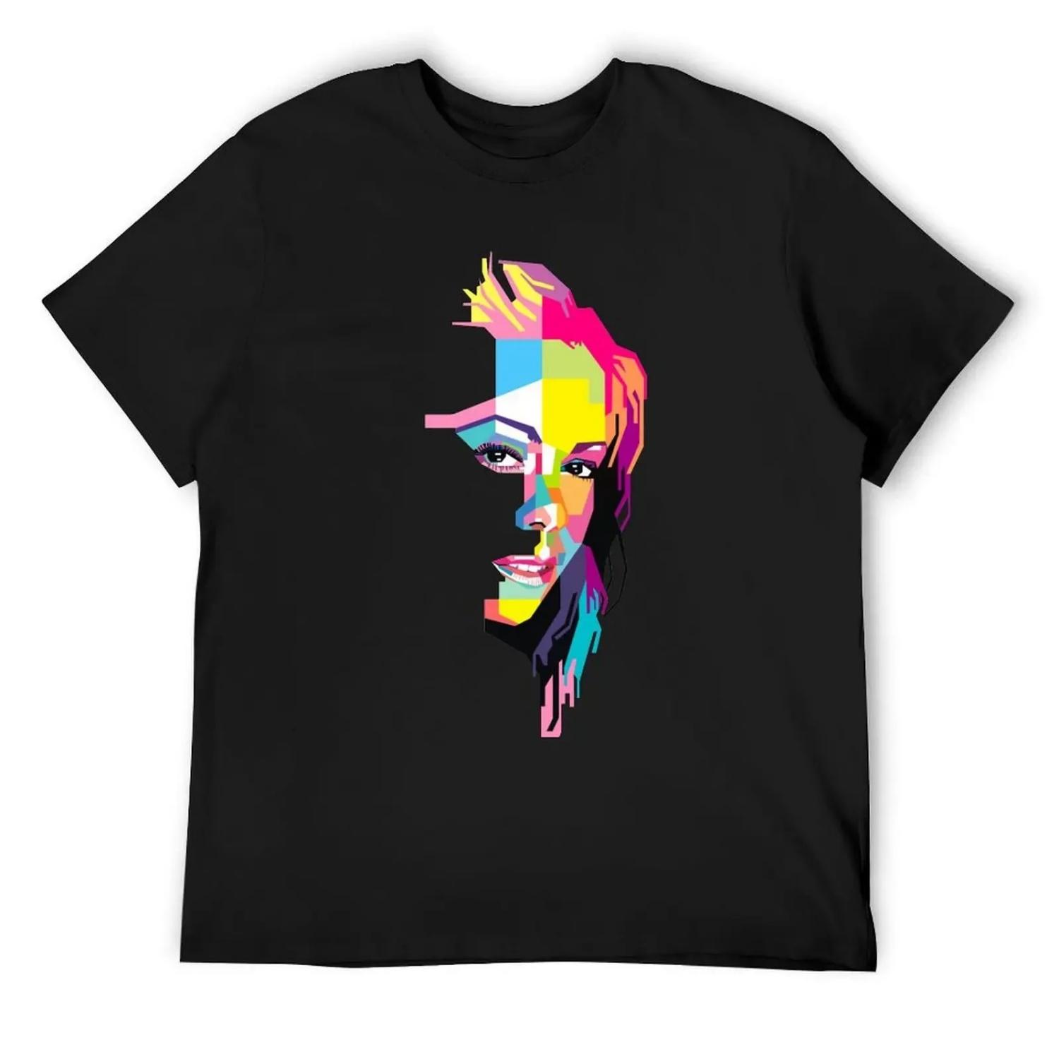 Maria holliday T-Shirt fashion shirts valentines clothes custom shirt blue lock mens clothing S
