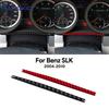 Pour Mercedes Benz SLK R171 2004 2005 2006 2007 2008 2009 2010 Cadre de compteur de vitesse Accessoires Autocollant de garniture en fibre de carbone souple véritable