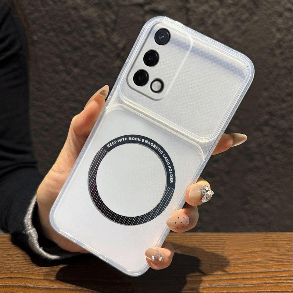 Metallic Finish Magnetic TPU Phone Case for OPPO A95 4G,A74 5G,A54 5G Shockproof Matte Soft Cover