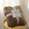 Thick Solid Pineapple Grid Flannel Blankets Coral Fleece Air Conditioning Blanket For All Seasons Lightweight Cozy Nap Bedspread