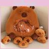 Cartoon Capybara Cute Shark Bag Snack Stuffed Animals Containing 6 Dolls Small