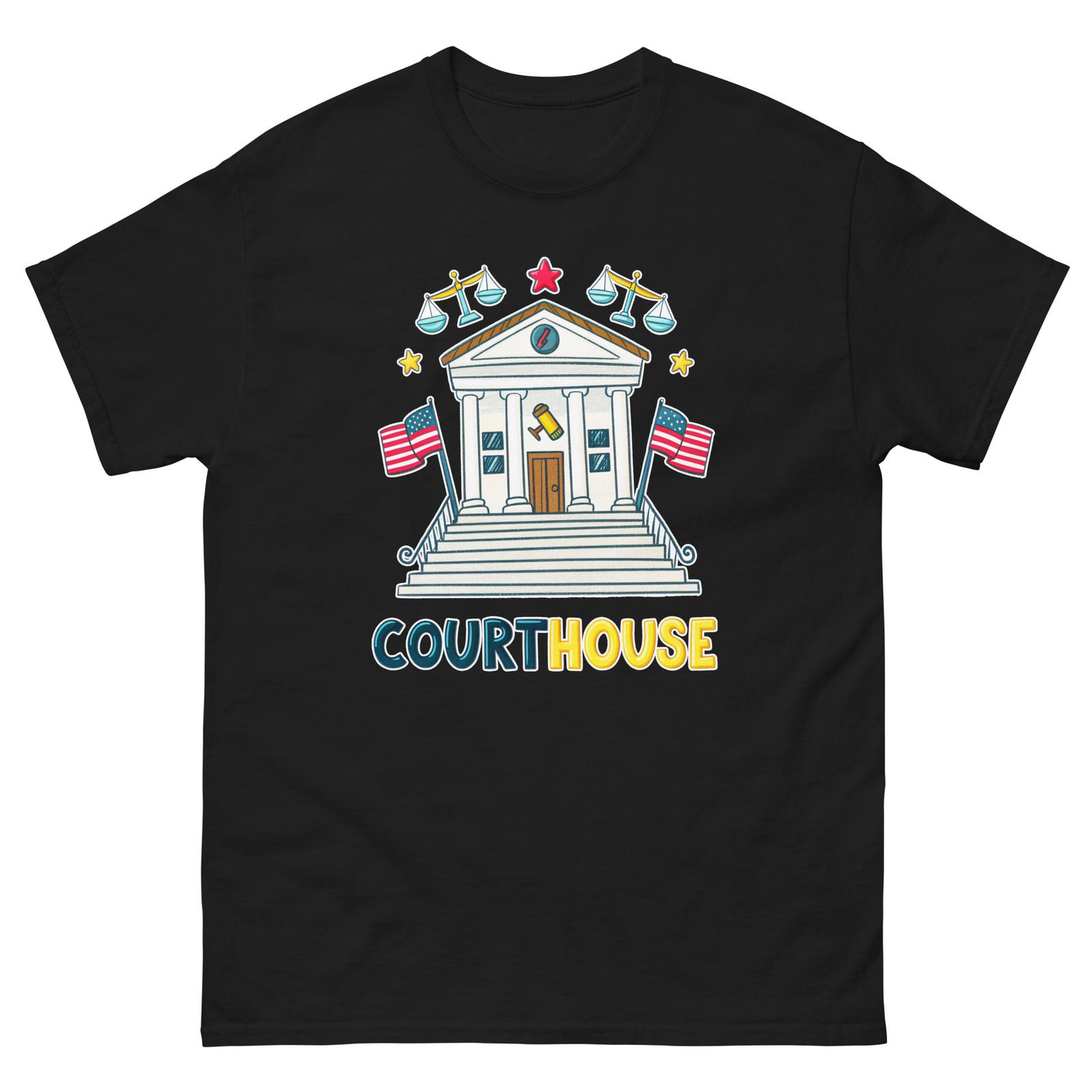 Court House Everyday Location Building Place T-Shirt XXXXL