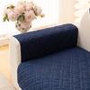 1Pc Thicken Geometric Quilted Non-Slip Sofa Cover, Solid Color Sofa Towel All Seasons Universal Fit Couch Seat Pad Protector