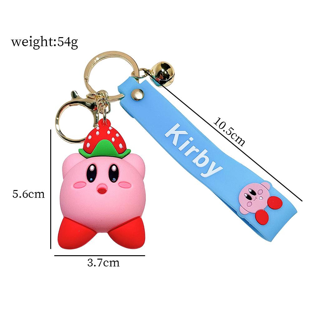 8 Styles Kirby Cartoon Keychains For Bag Car Key Chains Gift Decoration Accessories Anime Merchandise Action Figure