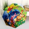 Ombrello Automatico ad Apertura e Chiusura a Tema WinnieThePooh e Tigro, Ombrello Portatile Colorato con 8 stecche, Adatto per Uomini e Donne