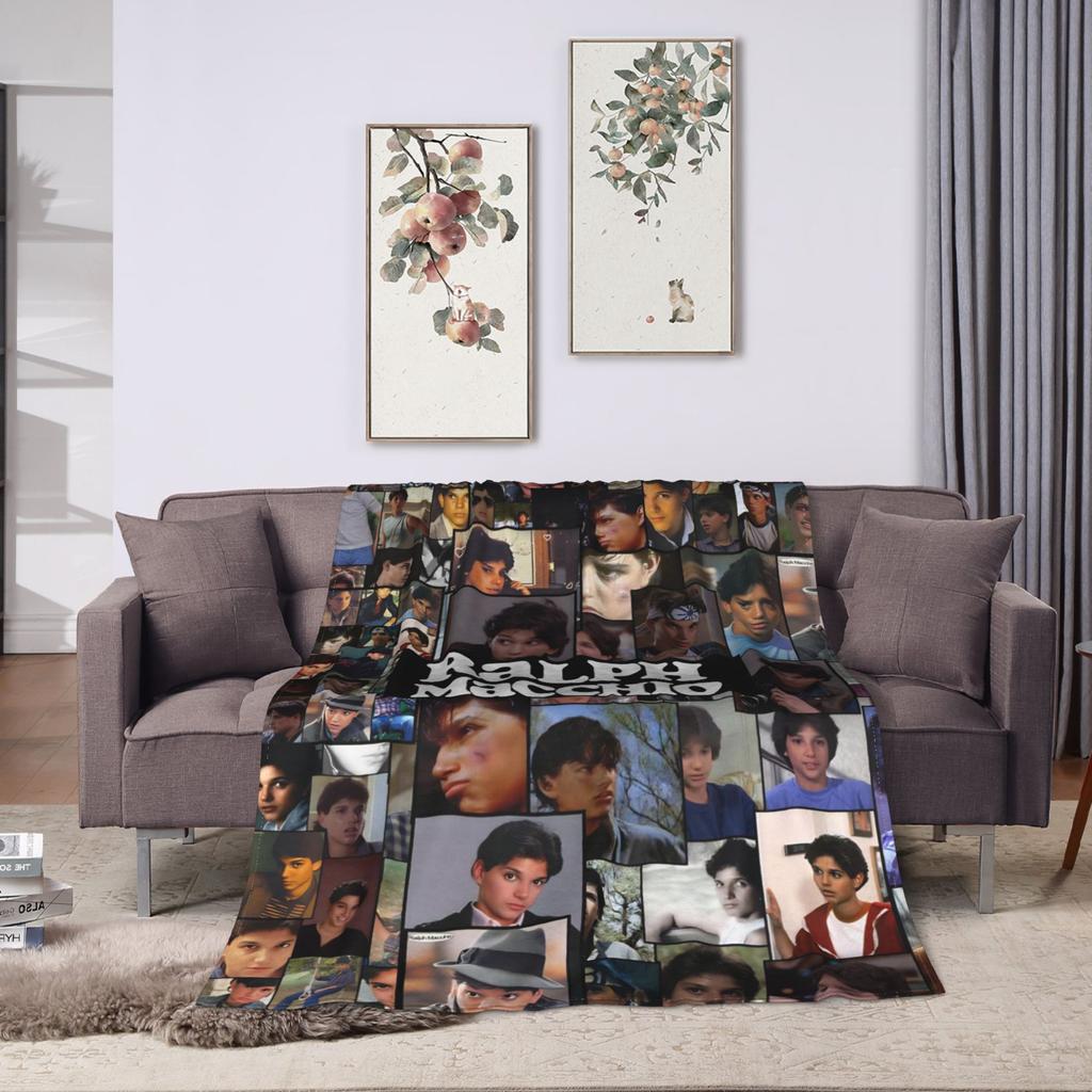 Ralph Macchio Blanket Quality Super Soft  Throw Blanket Winter Camping Living Room Print Bedspread