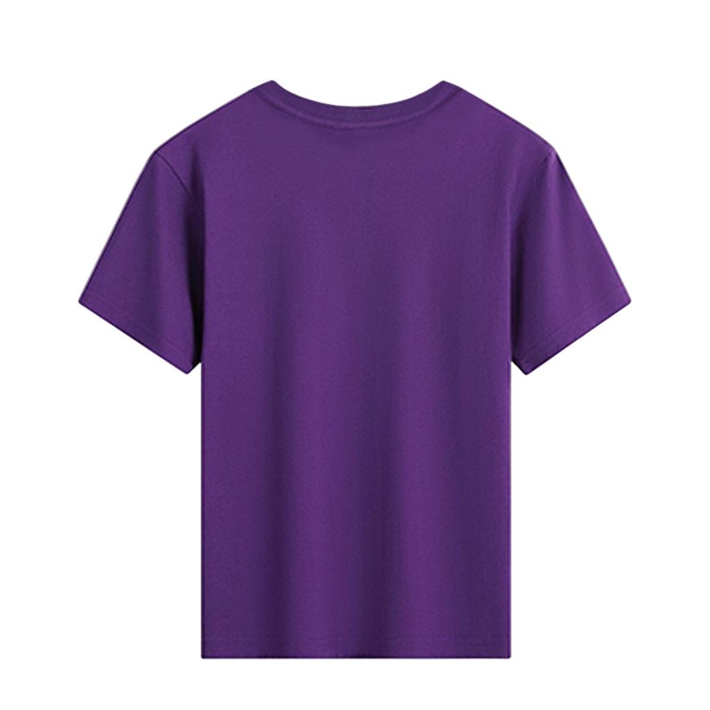 Children's Round Neck Casual Color Short Sleeved T-shirt Top