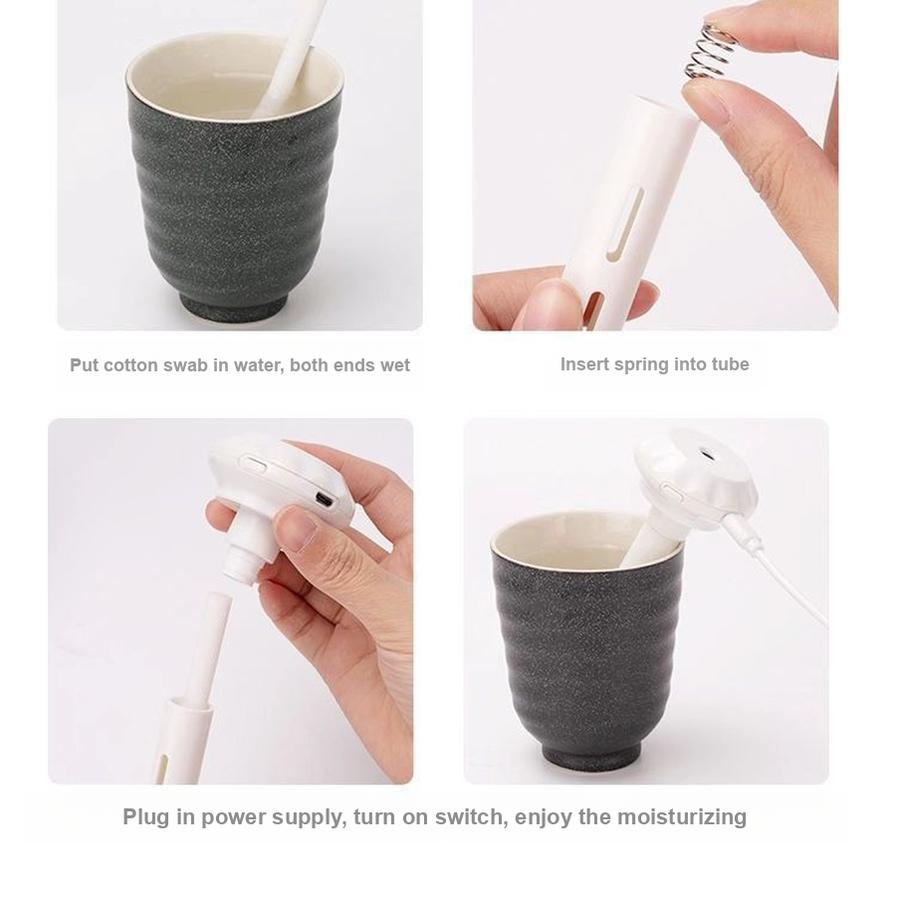 2 szt. Mini nawilżacz przenośny do sypialni, samochodu i butelki na wodę (Butelka wody mineralnej)