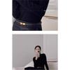 Women S Turtleneck Slim Fit Knitted Base Sweater Long Sleeve Solid Color Pullover Top