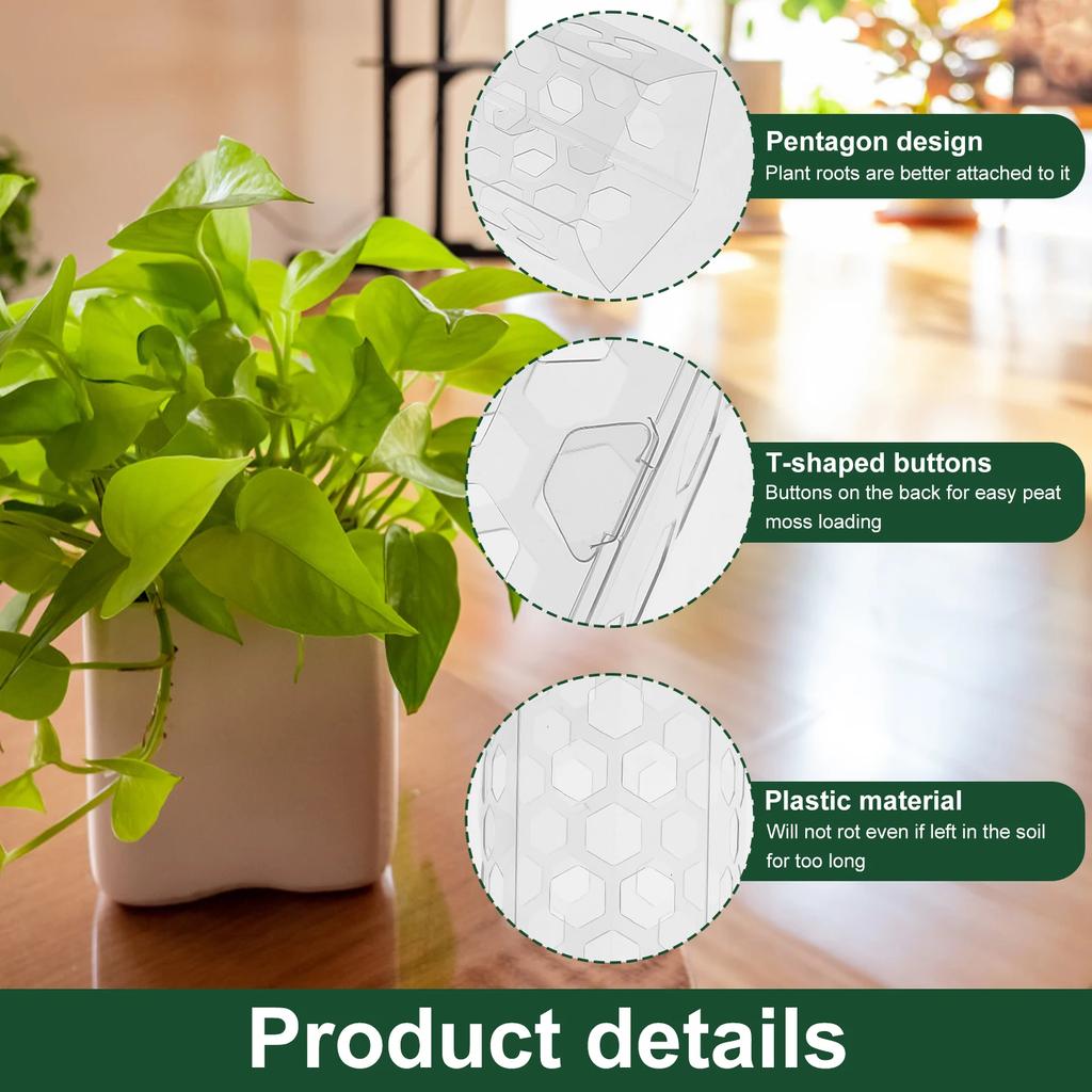 4/20 bucăți 40 cm set de coloane pentru cățărare pentru plante de interior stâlp de mușchi baston de extensie pentru plante pentru grădina ghiveci cu sphagnum plante cataratoare