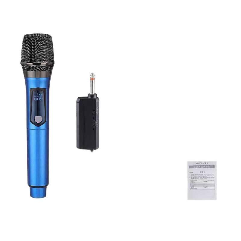 Universal Wireless Rechargeable Handheld Microphone with Speaker for Outdoor and Home Live Broadcast and Singing