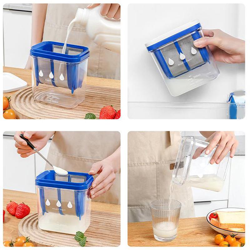 Coffee Yogurt Filter Maker Self-Made Greek- Yogurt Soybean Milk Cheese Whey Separator Water Draining Fine Mesh Strainer