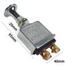 2 Position On-Off 75 AMP Heavy Duty Metal Push Pull On Off Switch 2 Terminals for Trucks/ Hot Rods/ Boat/Race Car