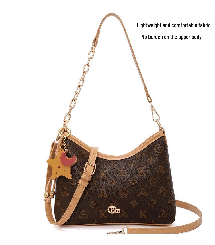 Stylish Tri-Color Crescent Crossbody Bag for Women - New, Versatile, Fashionable & Exquisite Design for Commuting & Outdoor Use