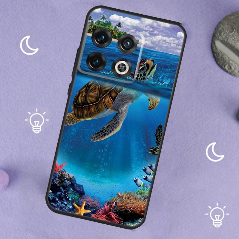 Ocean Sea Turtle Case For OnePlus 11 10 9 8 Pro 8T 9RT 10R 10T OnePlus Nord CE 3 Lite 2 2T N10 N30 N20 Coque