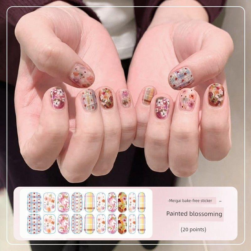 

Наклейки для ногтей Meigai без выпечки, масляные, популярные в сети, самые продаваемые, разводы, модные, нишевые, белые, ретро-наклейки для нейл-арта PPW1174 Free Baking Nail Art Sticker