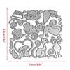 Kitty Cats Suit Knife Mold DIY Printing Steel Mould for Craft Card Making