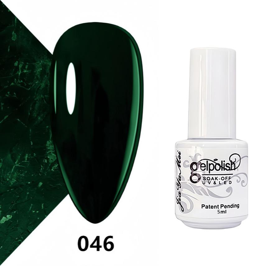 GELPOLISH Nail Art Set: Base, Top Coat, Transparent & White Gel Polishes