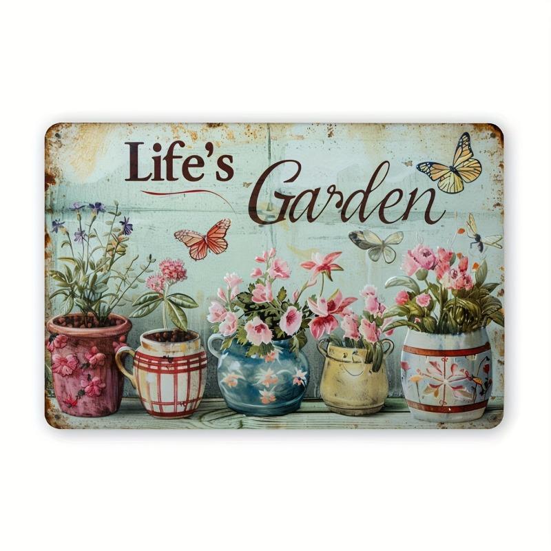 2D Flat Vintage Style Iron Tin Sign with Durable Construction and Classic Design for Wall Display