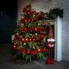 Christmas Tree Led String, Red, Battery-Operated, For The Christmas Tree, 6 Meters