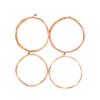 High Carbon Steel Red Copper 4pcs Acoustic Strings 040 095 Inch Hex Core Wound Beads Heavy Duty Professional Studio Stage Long Life Warm