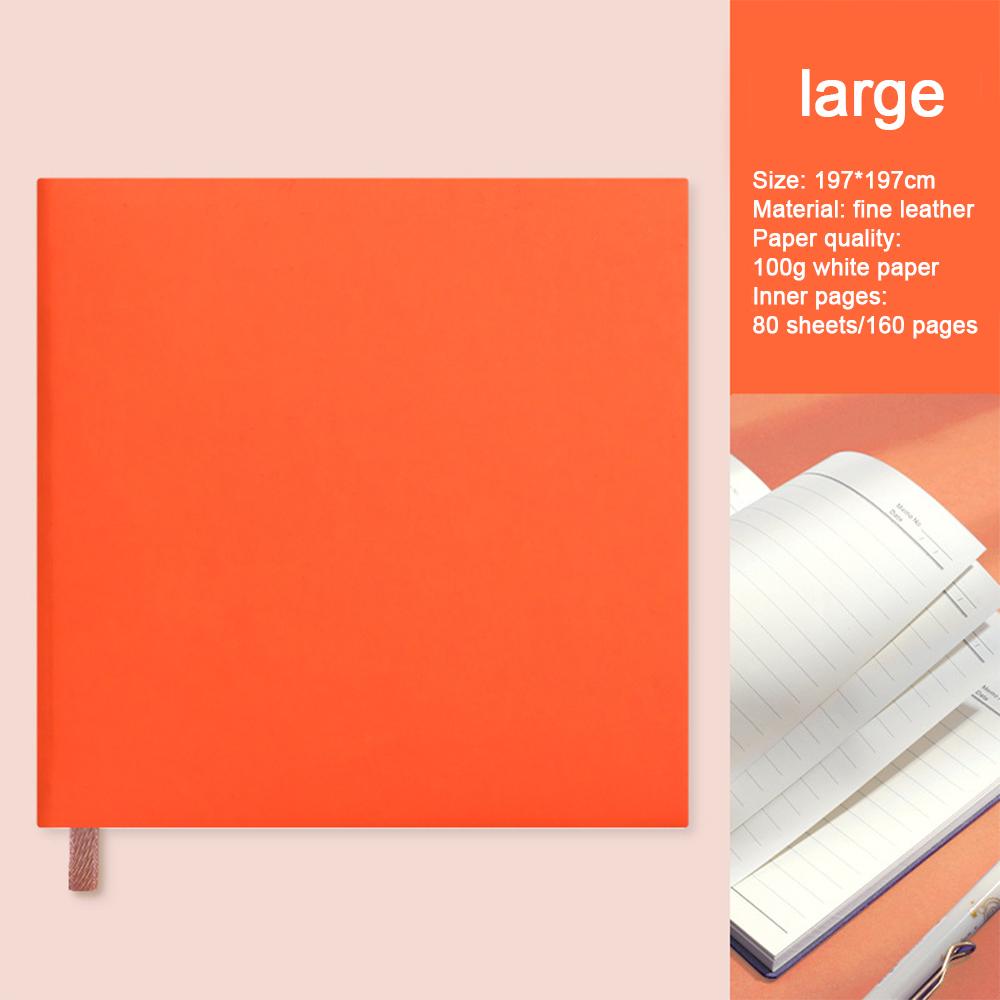 (Free logo engraving) Thickened 80 square notebooks, hand ledger with horizontal lines, diary for students, notepad for girls, simple travel journal