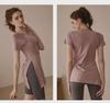 Women's Summer Breathable Yoga Set: Drawstring Pants & Short-Sleeve Top for Pilates & Fitness