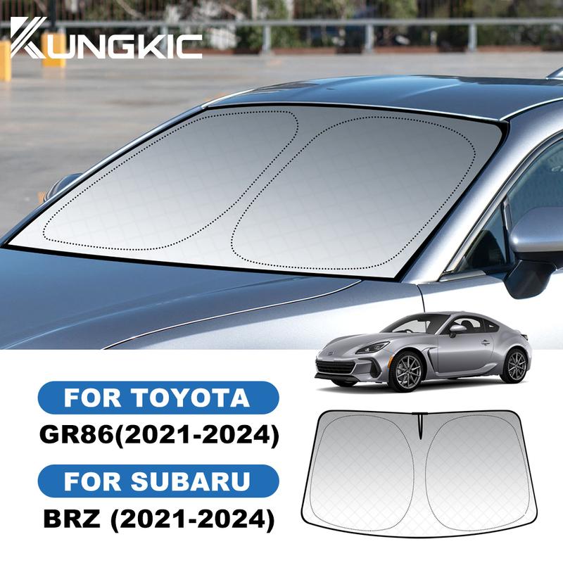 Car Windshield Sun Visor For Subaru BRZ ZD8 2021 2022 2023 2024 2025 2026 Toyota ZN8 GR86 Front Rear Foldable Sunshade UV Visor.
