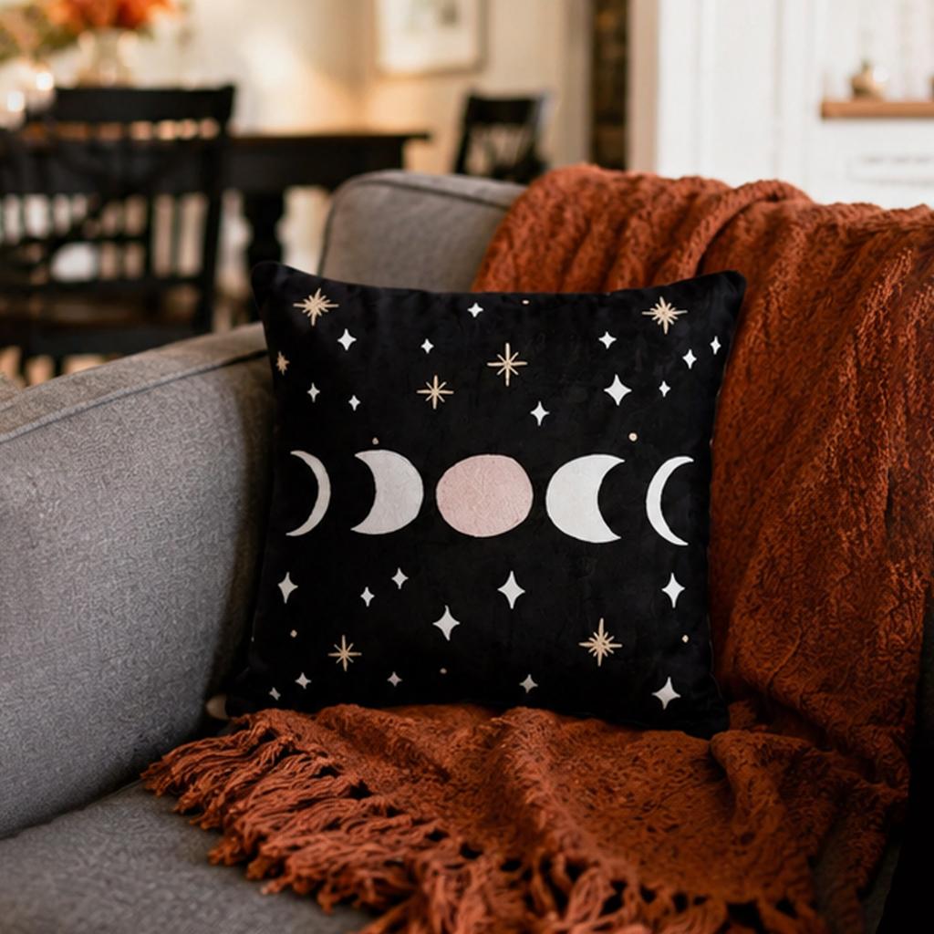 Halloween Printed Throw Cover Decorative Cushion Case for Sofa and Couch