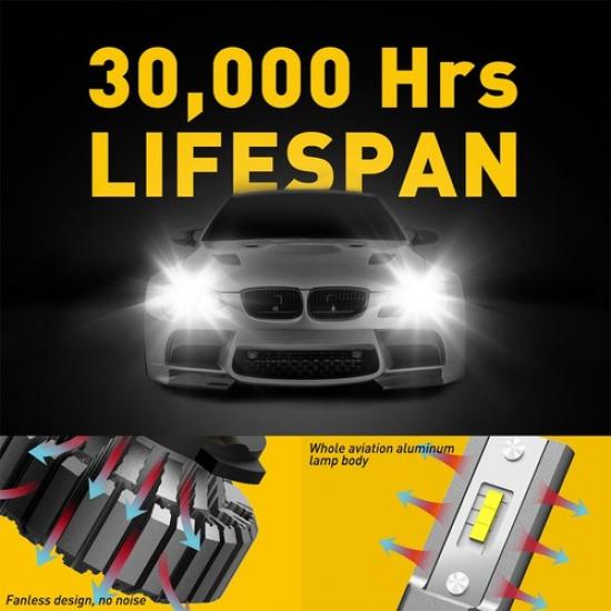 9012 LED BULB for Chrysler 200 300 2011-2015 High Low Beam Headlight