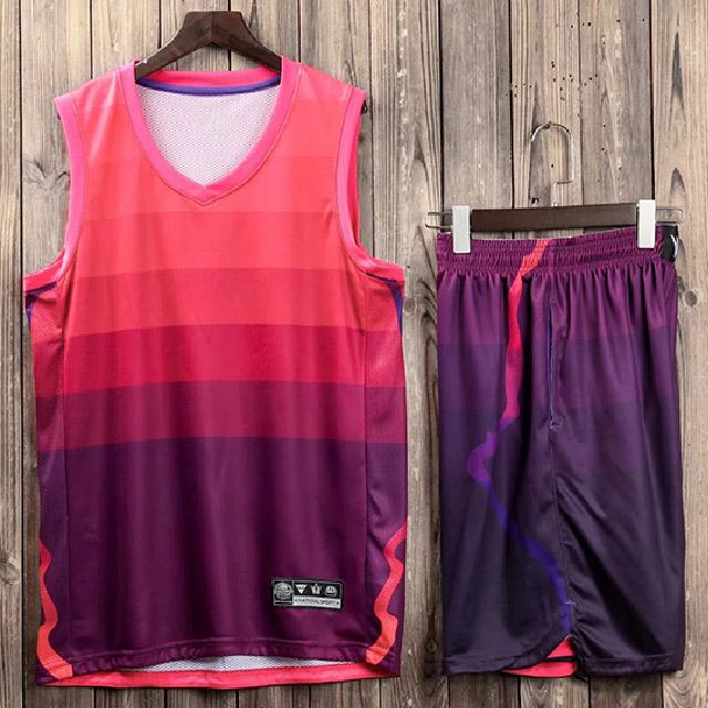 Men Kids Women Basketball Jersey Sets Pockets Sports Clothing Breathable  College Youth Basketball Jersey Uniforms S красный