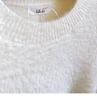 Women's Black Mink Cashmere Pullover Sweater - Soft, Cozy & Oversized for Autumn/Winter