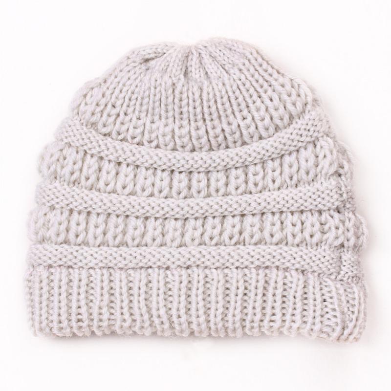 New Children's Knitted Hats, Autumn and Winter Warm Candy-colored Baby Boys and Girls Baby Wool Hats