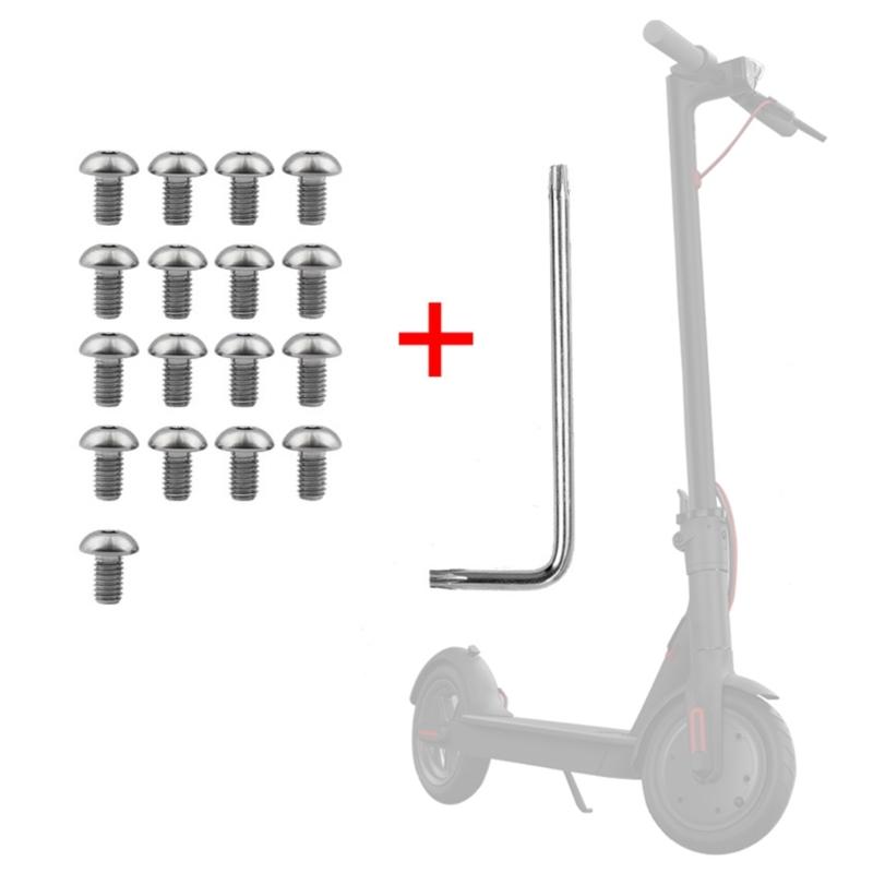 17 Stück Metall Bodenabdeckung Schrauben für M365 Elektroroller Zubehör