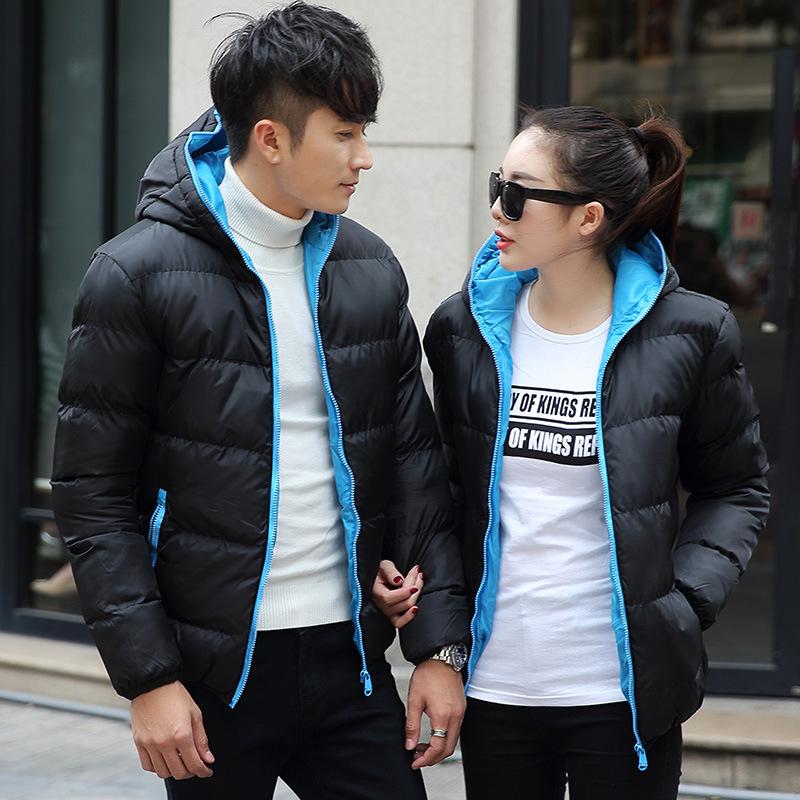 Men's Winter Cotton-Padded Jacket, New Korean Style, Trendy Cold-Weather Coat for Teens, Handsome Autumn and Winter Apparel.