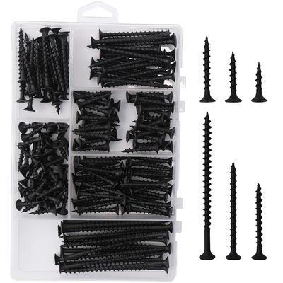 166 High Hardness Drywall Screw Combination Kit, Cross Screws, Wood Screws, 6 Sizes