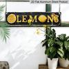 [Vintage Lemons Sign] Rustic Aluminum Decorative Sign 15.7x3.9 Vintage "LEMONS" Metal Wall Art Sign | Farmhouse Decor for Entryway, Porch, Bedroom