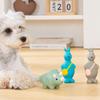 Squeaky Dinosaur Dog Chew Toy Bite Resistant Aggressive Chewer Latex Kangaroo Interactive Toy Small Dog Teething Cleaning Boredom Toy