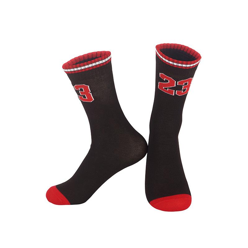 5Pairs Number 23 Sport Socks for Girls Boys Football Basketball Baseball Rugby Soccer Hiking