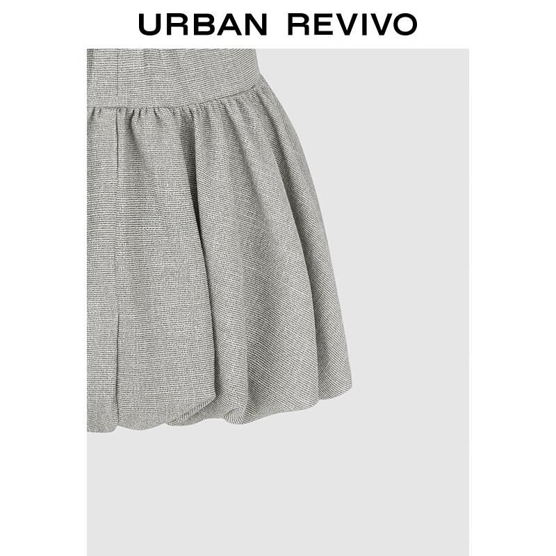 UR 2025 Autumn Collection Women's Shirred Vest Mini Dress