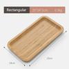 Japanese Style Bamboo Tea Tray Rectangular and Round Serving Trays Kitchen Platter Food Plate for Snacks Dessert and Breakfast