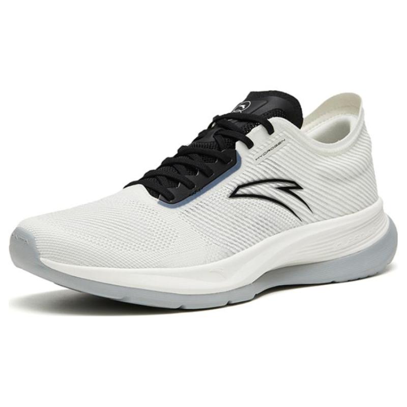 Anta Hydrogen Run V Anti Slip Wear Resistant Low Top Running Shoes Men's White Gray Sneakers 112325540-4