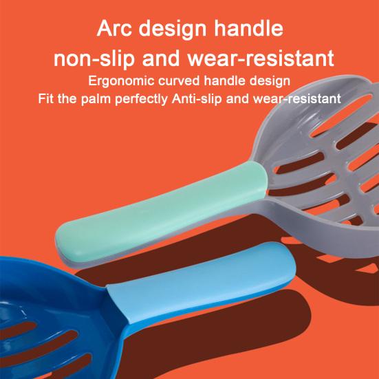 Cat Litter Scoop Plastic Cat Sifting Shovel Wide Litter Scooper Mesh Litter Sifter Poop Sifting Scooper