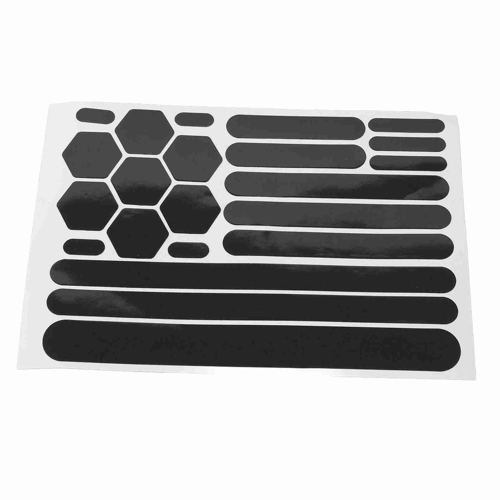 Bicycle Reflective Sticker Black Waterproof High Visibility Strong Adhesion Soft Bike Reflective