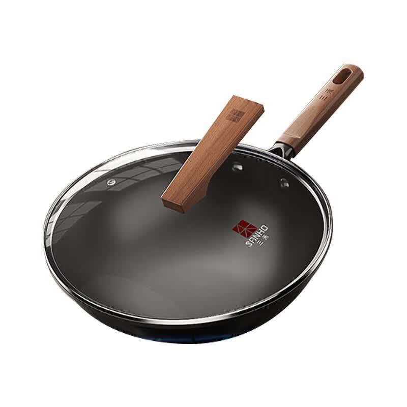 Sanhe 0-Coating Non-stick Titanium Alloy Wok