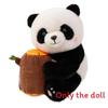 Cute Holding Panda Bamboo And Stump Plush Toy For Birthdays Collectors And