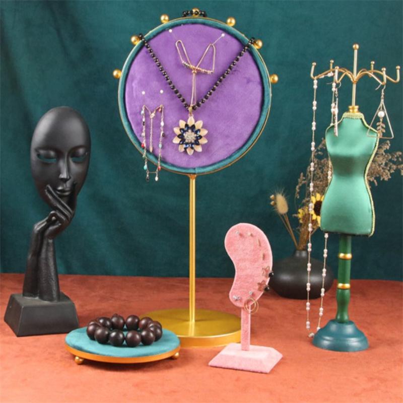 Hanger Ketting Oorbellen Sieraden Mini Display Houder Standaard Vitrine Oorbel