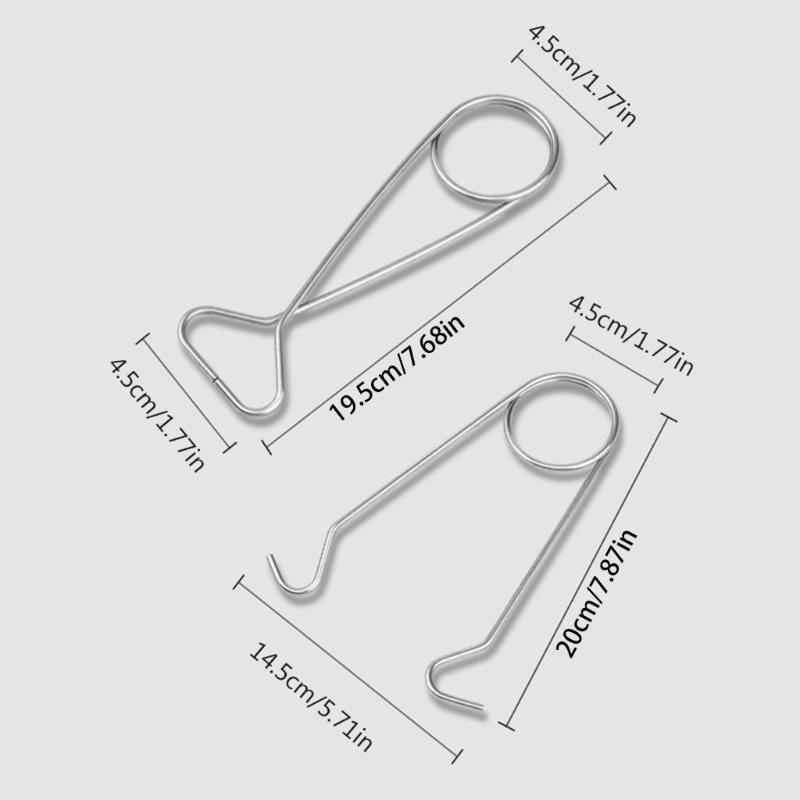 2 Stück Effizienter Fischkiefer-Spreizer Hängehaken für Outdoor-Sport Reisen